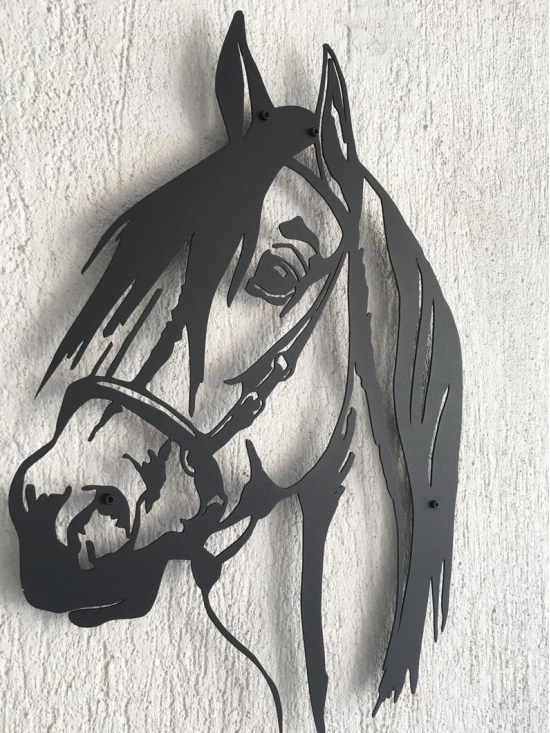 Grista Horse Head Metal Wall Art