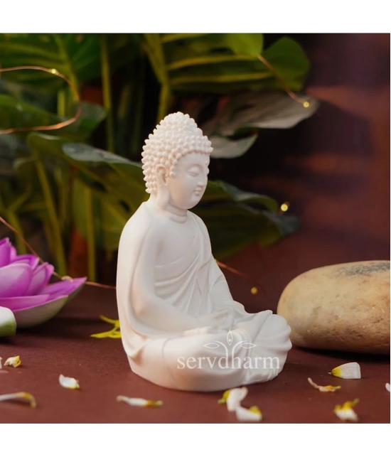 ServDharm Resin Buddha Idol ( 13 cm )