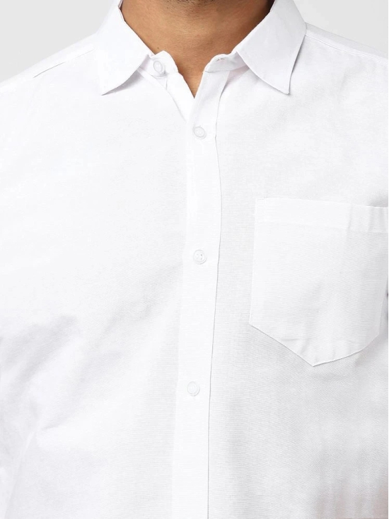 DESHBANDHU DBK - White Cotton Regular Fit Mens Casual Shirt (Pack of 1 ) - None