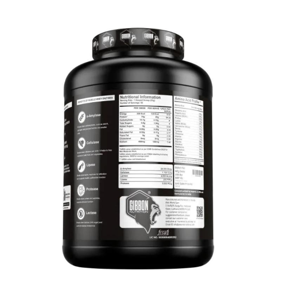 Gibbon Nutrition Muscle Whey Protein Powder 2kg-Saffron Milkshake