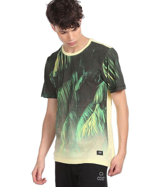 Colt - Cotton Blend Regular Fit Green Men's T-Shirt ( Pack of 1 ) - None