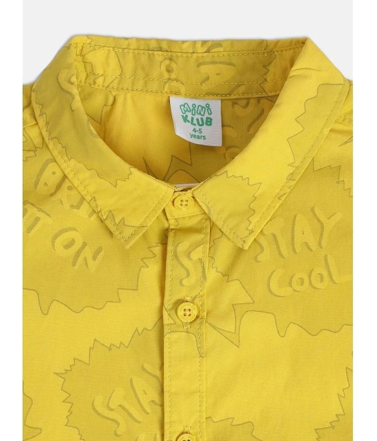 MINI KLUB Kids Boys Yellow SHIRT Pack of 1 - None