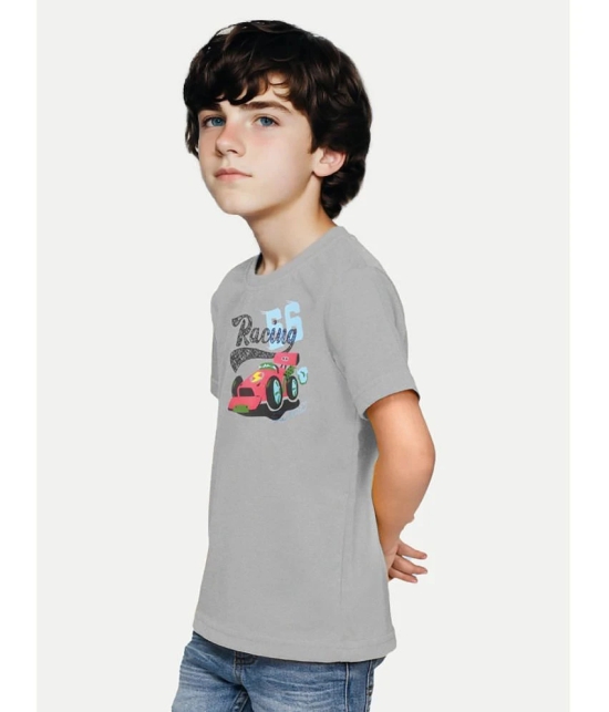 Radprix Grey Cotton Blend Boys T-Shirt ( Pack of 1 ) - None