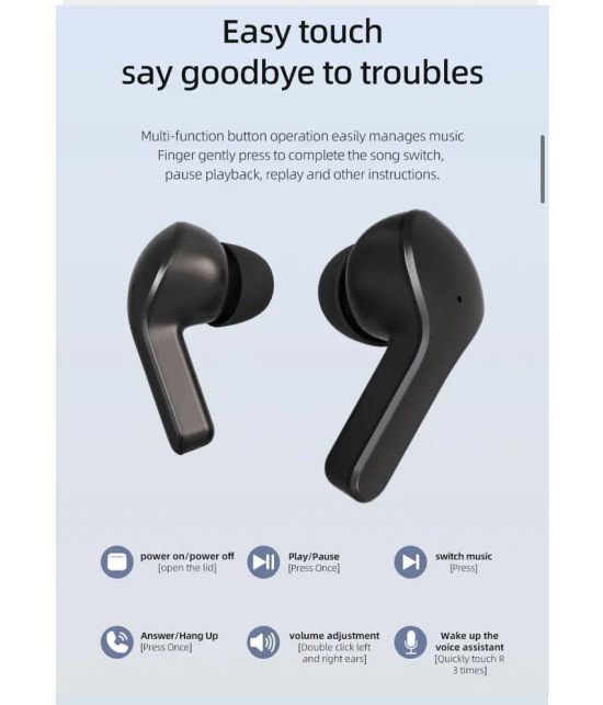 OLIVEOPS Ultrapod Black Bluetooth Bluetooth Earphone In Ear Active Noise cancellation Black