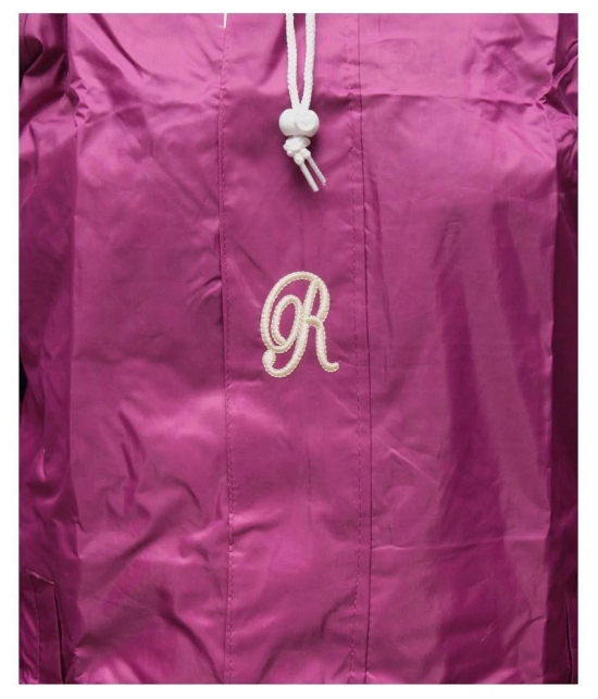 Goodluck Nylon Raincoat Set - Pink - XL