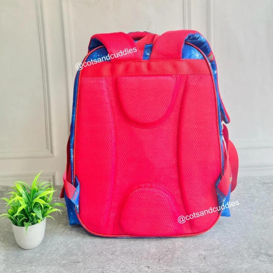 Magnetic Flap Design School Backpack for Kids-Caption America