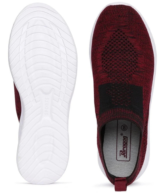 Paragon - Maroon Mens Sports Running Shoes - None