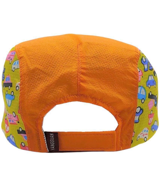 Zacharias Baby Boy's & Girl's Kids Beret Golf Polyester Cap (06-24 Months) Smile-Bouncy-Orange - None