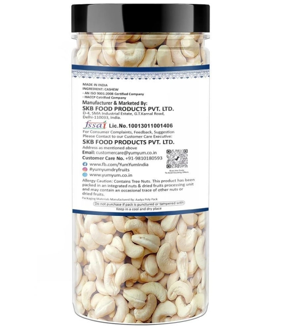 YUM YUM Raw Cashew 250g: Premium Quality Whole Cashews for Snacking & Cooking