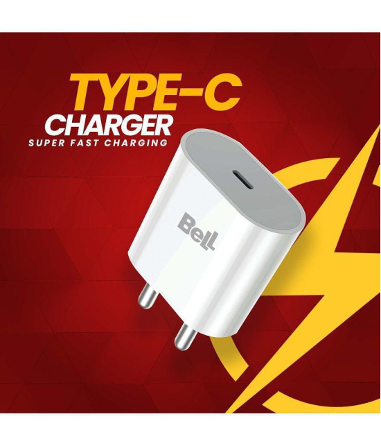 Bell - No Cable 2.4A Wall Charger - White