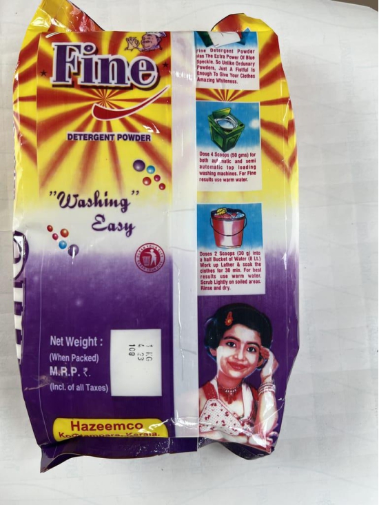 Fine Detergent Washing Powder 1kg