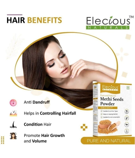 Elecious Methi Seed Powder For Hair Growth - (200 g) | Fenugreek Powder