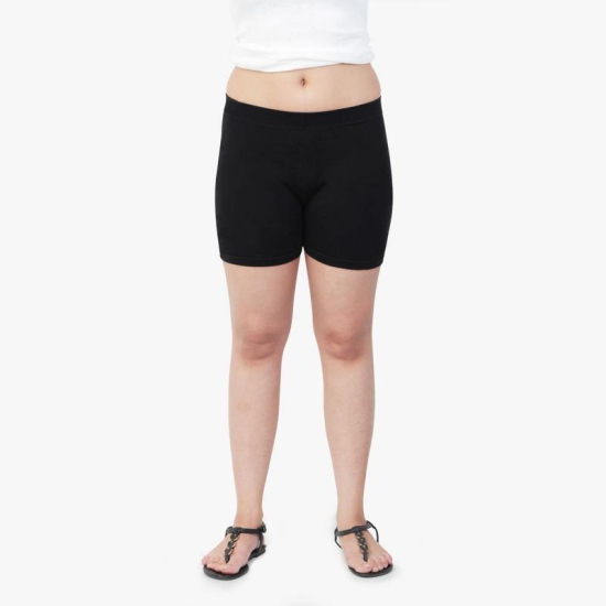 Girls Plain Seamless Under Skirts -Black Black 13-16 Years