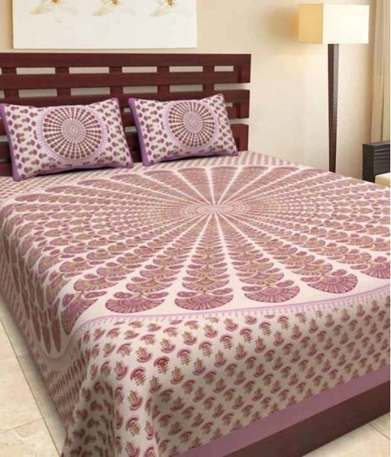 Uniqchoice Cotton 1 Bedsheet with 2 Pillow Covers ( x )