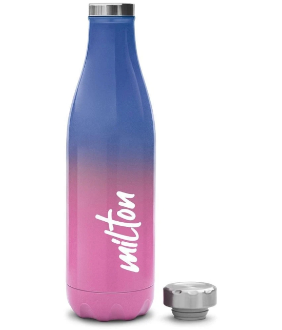 Milton Prudent 500 Thermosteel 24 Hours Hot and Cold Water Bottle, 510 ml, Pink Blue - Pink Blue