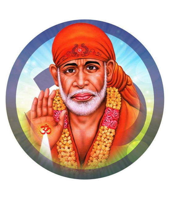 Asmi Collection Sai Baba Wall Sticker ( 40 x 40 cms )