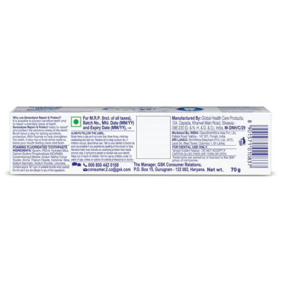 Sensodyne Sensitive Repair And Protect Toothpaste 70 Gms