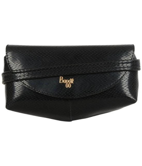 Baggit Black Faux Leather Sling Bag - Black