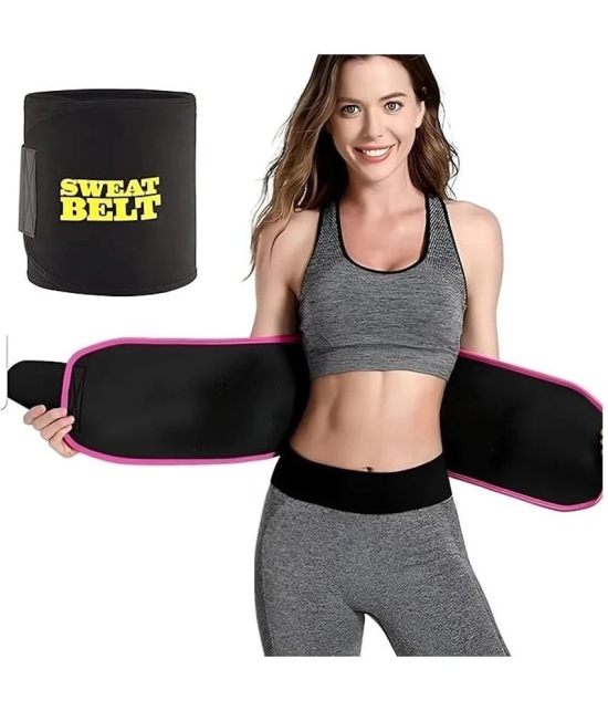 HORSE FIT Tummy Trimmer Single Spring and Sweat Slim Belt Combo Pack Abdominal Exerciser, For Home Gym (Men & Women) - Multi Color