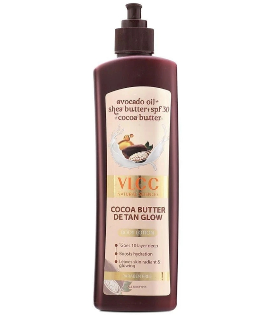 VLCC Cocoa Butter De-Tan Glow Body Lotion with SPF 30 Pa+++, 400 ml Each ( Pack of 2 )