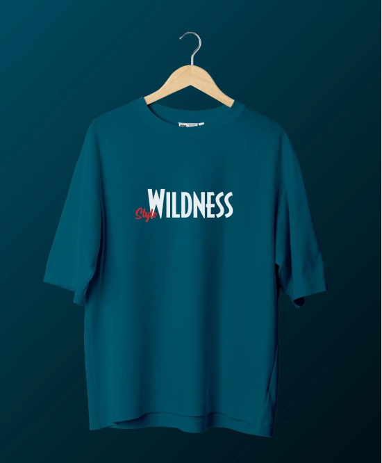 Stylo Wildness Unisex Oversize-Teal Blue / M