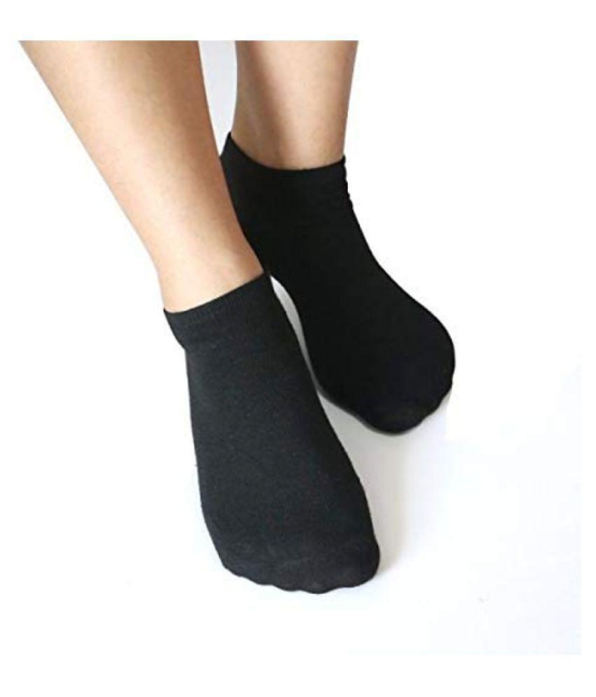 Creature Black Casual Ankle Length Socks Pack of 5 - Black