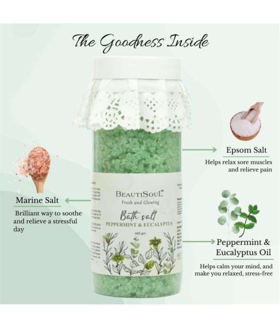 Beautisoul Bath Salt Crystal Bath/foot Soak 1350 g Pack of 3