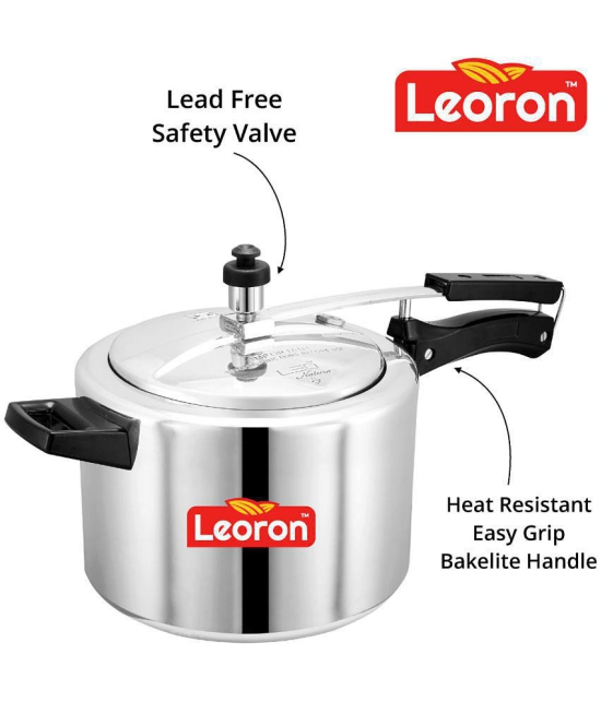 Srushti Gold is now Leoron 5 L Aluminium InnerLid Pressure Cooker Gas Stovetop Compatible