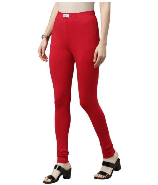 Jcss - Red Lycra Women's Leggings ( Pack of 1 ) - XXL