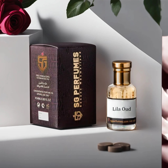 Lila Oud Platinum Attar - SG Perfumes | 12ml & 24ml-12ML