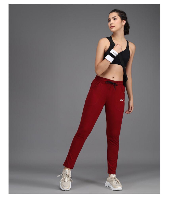 Addyvero - Red Cotton Blend Womens Running Trackpants ( Pack of 1 ) - 30