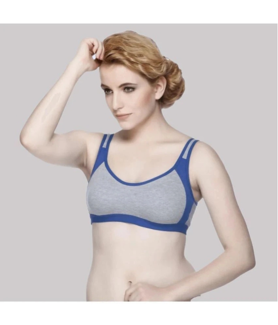 Kiran Enterprises Pack of 2 Cotton Non Padded Womens Everyday Bra ( Multicolor ) milach sport bra - None