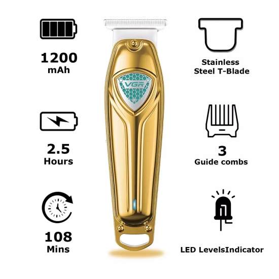 VGR V-911 Hair Trimmer For Men-Gold