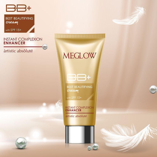 Meglow BB+ beautifying cream with spf15 , 30g Pack of 1