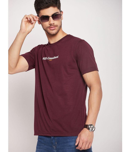 UBX - Maroon Cotton Blend Regular Fit Mens T-Shirt ( Pack of 3 ) - None