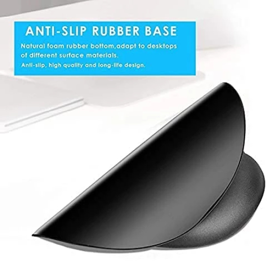 Lapster Gel Mouse pad with Wrist Rest (Black) - 1 Piece