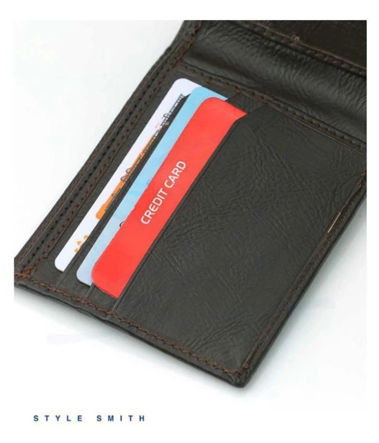 Style Smith PU Brown Casual Regular Wallet