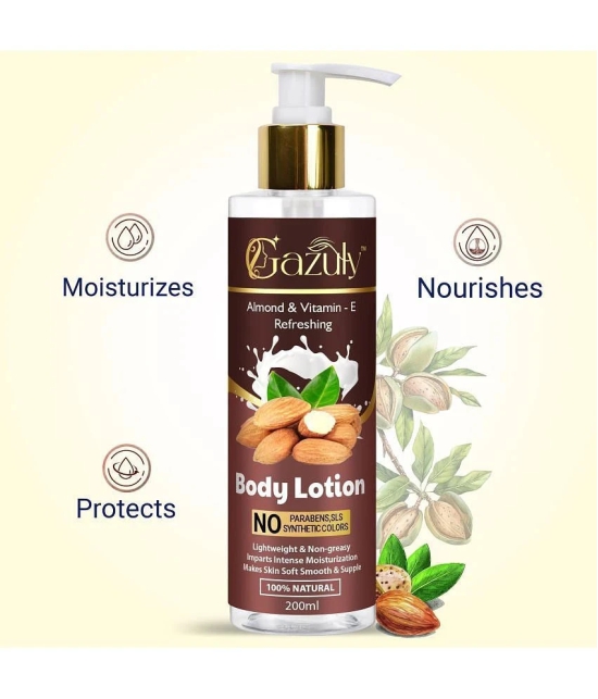 GAZULY Vitamin E And Almond Body Lotion For Skin Moisturization, 200 ml (Pack Of 1)