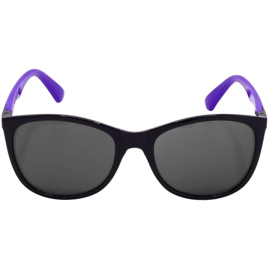 Hrinkar Grey Cat-eye Cooling Glass Black, Violet Frame Best Sunglasses for Women - HRS-BT-06-BK-VLT-BK