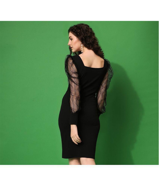 Sheetal associates - Black Polyester Blend Women''s Bodycon Dress ( Pack of 1 ) - None