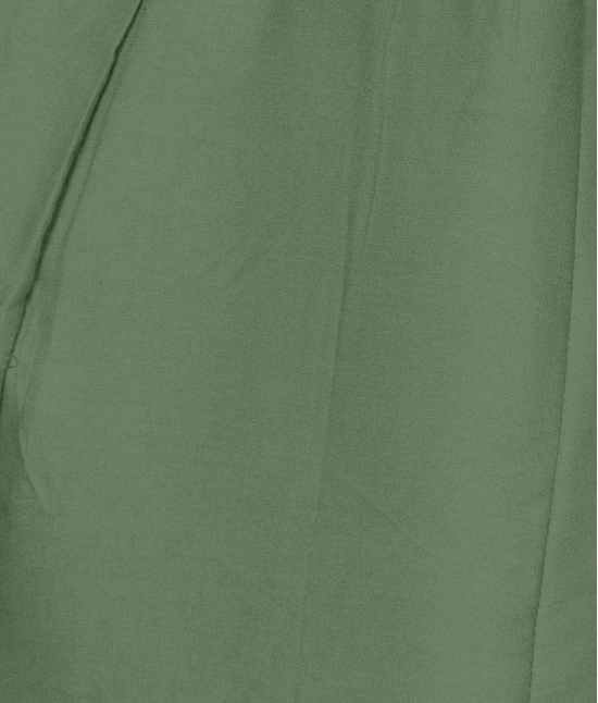 Sttoffa - Green Rayon Flared Women''s Palazzos ( Pack of 1 ) - 38