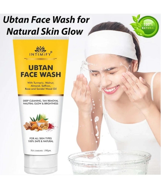 Intimify Ubtan Face Wash, face wash, anti aging face wash, skin brightening face wash, 100 gm