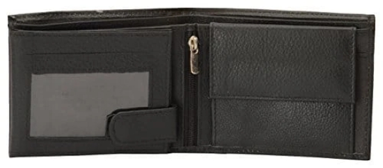 Leatherman Men's Wallet Black Men's Bi-Fold Wallet