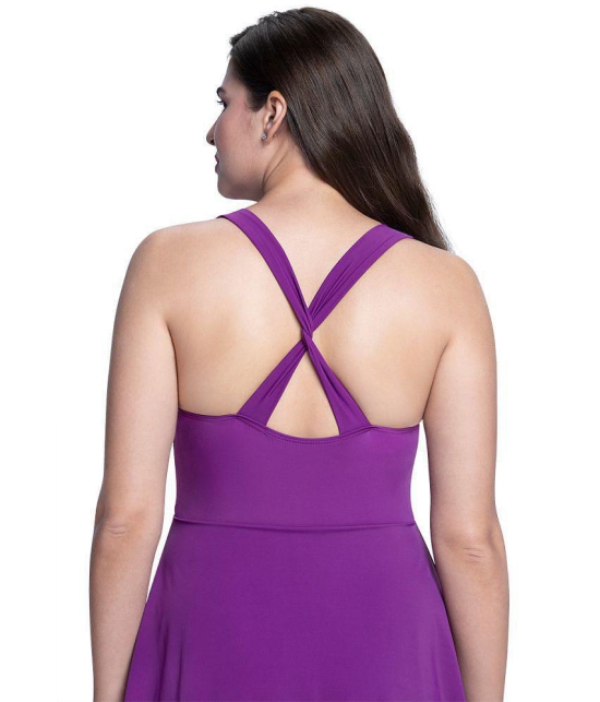 Amante Nylon Purple Beach Dresses - - None