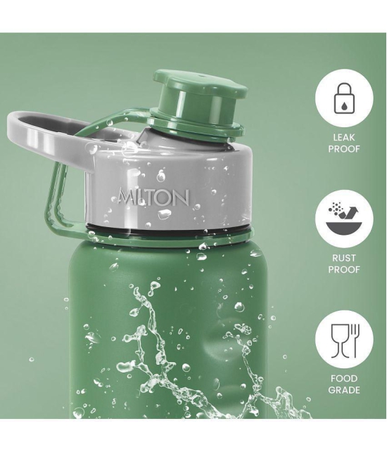 Milton Gripper 1000 Stainless Steel Water Bottle, 920 ml, Green - Green