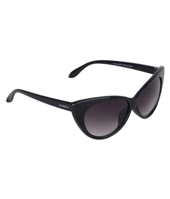 Laurels - Black Cat Eye Sunglasses ( Lsw-Katty-020202 ) - Medium