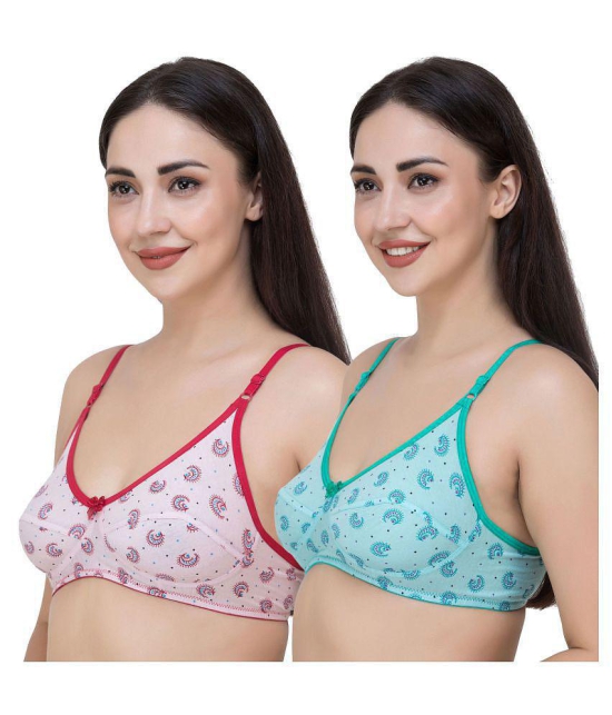 Fasense Cotton T-Shirt Bra - Multi Color - 32B