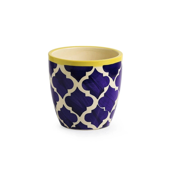 The Morocco Pod Handpainted Ceramic Planter