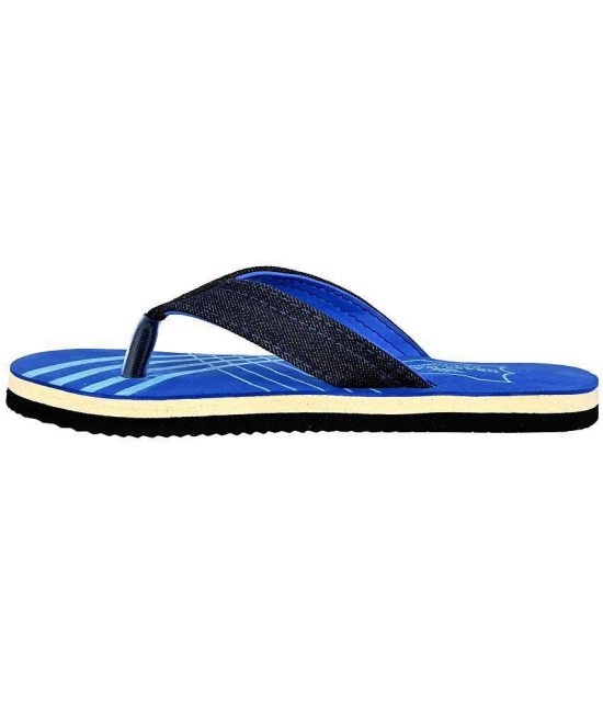 GRASS WALK - Blue Men's Thong Flip Flop - None