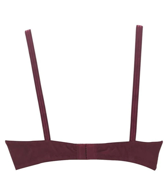 Kiran Enterprises Cotton Minimizer Bra - Maroon - None